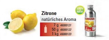 @ Zitronenschale Aroma natürlich (1000g)