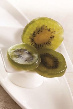 @ Kiwi-Scheiben kandiert & glasiert