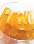 Ingwer-Stäbchen/-Streifen kandiert & abgetropft