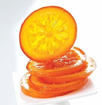 Orangen-Scheiben kandiert & abgetropft groß