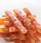 @ Orangenschalen-Stäbchen/-Streifen kandiert & bestäubt