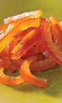 @ BIO Orangenschalen-Stäbchen/-Streifen kandiert & abgetropft