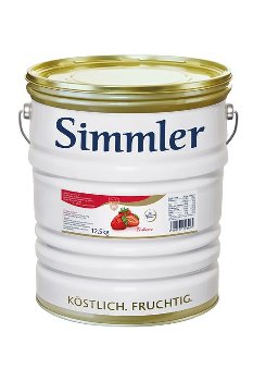 Erdbeer-Konfitüre passiert