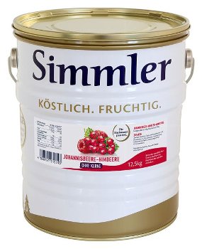 Johannisbeer-Himbeer-Konfitüre passiert ohne Kerne