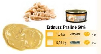 @ Pralinen-Masse Erdnuss 50%