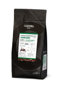 Couverture Vanuari 63%, dunkel | zartbitter, Drops