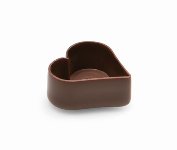 Schoko- | Dessert- | Pralinen-Schalen Herz klein bitter (384 Stk)