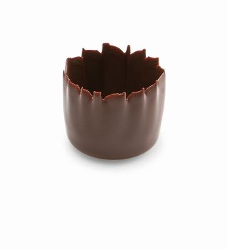 Schoko- | Dessert- | Pralinen-Schalen Rund geriffelt klein bitter (288 Stk)