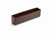 Schoko- | Dessert- | Pralinen-Schalen Rechteck groß bitter (42 Stk)
