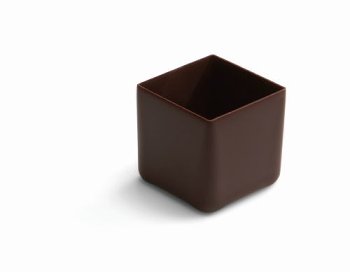 Schoko- | Dessert- | Pralinen-Schalen Quadrat | Viereck | Carré Würfel bitter (40 Stk)