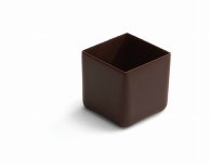Schoko- | Dessert- | Pralinen-Schalen Quadrat | Viereck | Carré Würfel bitter (40 Stk)