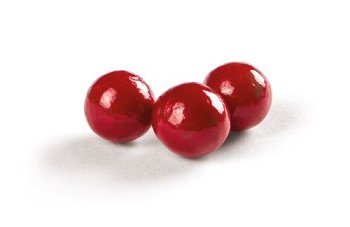Schoko-Dekor Kugeln Mini weiß rot (750g)