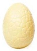 @ Schokoladen-Ei Nr.6 weiß (120g)
