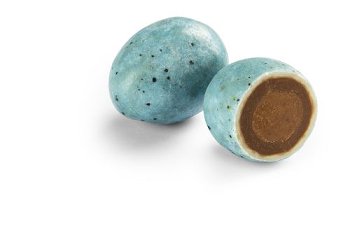@ Pralinen-Eierl milch blau-gesprenkelt (lose Ware)