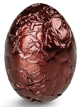 @ Pralinen-Eier dunkel | zartbitter Café verpackt in Alu braun (lose Ware)