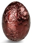 @ Pralinen-Eier dunkel | zartbitter Café verpackt in Alu braun (lose Ware)
