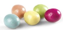 @ Pralinen-Krokant-Eier Sortiment klein, bunt dragiert, 5 Farben (lose Ware)