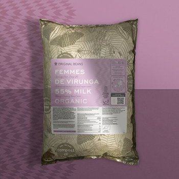 BIO Couverture 'Femmes Virunga' 55% milch, Drops | Chips