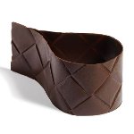 @ Schoko- | Dessert- | Pralinen-Schalen Komma | Tropfen 'Bambus' bitter (36 Stk)