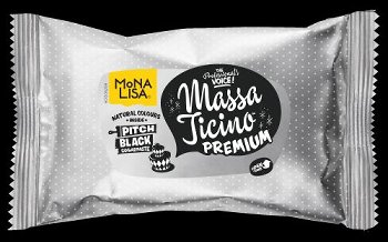 Massa Ticino 'Pitch Black' , Rollfondant / Überzugsmasse schwarz
