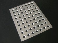 Füll-/Verschließplatte aus Alu, für Trüffelhohlkugeln