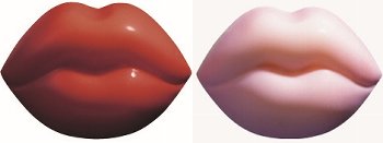 @ Fettglasur-Dekor Aufleger Lippen rot und rosa (190 Stk)