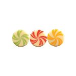 @ Schoko-Dekor Aufleger weiß rund bunt (176 Stk)