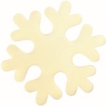 @ Schoko-Dekor Aufleger weiß Schneeflocke (150 Stk)