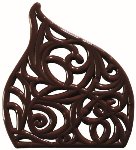 @ Schoko-Dekor Bûche-Ansatz bitter 'Filigran' (18 Stk)