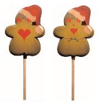 @ Gießform-Blister für Lutscher | Lolly Lebkuchenmännchen 'Bonhomme' (45 Stk)