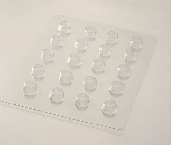 @ Gießform-Blister für Halter Weihnachtsbaumkugeln (3 Blister für 60 Stk)