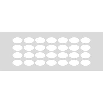@ Schablone | Aufstreichmatte Oval (39x15cm)