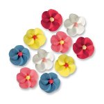 Zucker-Dekor Aufleger Randgarnierblumen bunt (500Stk)