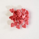 @ Zucker-Streudekor Herzen rot