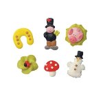 @ Zucker-Dekor Aufleger Figuren 'Neujahr' bunt (100Stk)