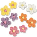 @ Kristallzucker-Blumen groß/klein, bunt (120Stk)