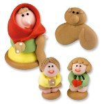 @ Zucker-Dekor Aufleger 3D Hexengruppe (12 Sets)