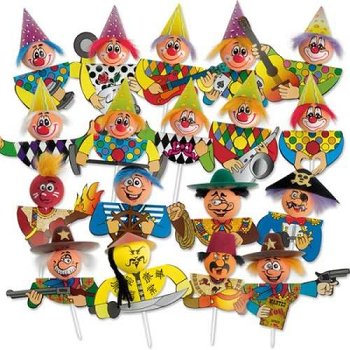 Chenille-Einstecker "Karneval" (100Stk)