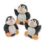 @ Zucker-Dekor Aufleger 3D Pinguine (30Stk)