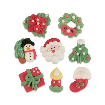 @ Zucker-Dekor Aufleger 'Weihnachtsdekore' klein (100 Stk)