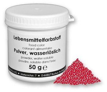 Lebensmittelfarbe erdbeerrot (50g)