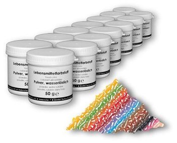 @ Lebensmittelfarben-Satz (13 x 50g)