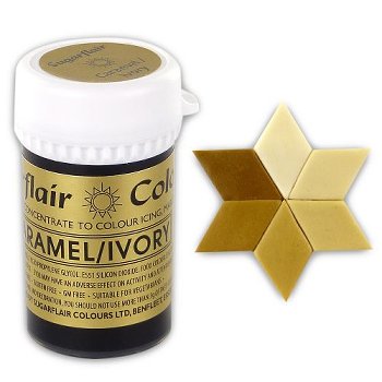 @ Lebensmittelfarbe | Gel-Farbe | Pasten-Farbe caramel | elfenbein (25g)
