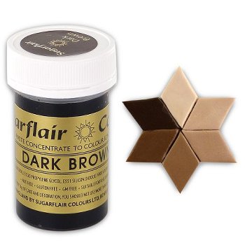 Lebensmittelfarbe | Gel-Farbe | Pasten-Farbe dunkelbraun (25g)