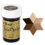 Lebensmittelfarbe | Gel-Farbe | Pasten-Farbe dunkelbraun (25g)