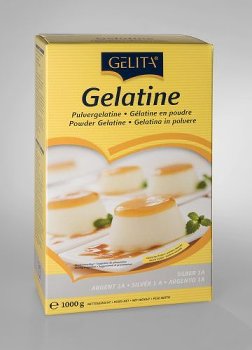 Gelatine Pulver 'Schwein' silber 140 Bloom