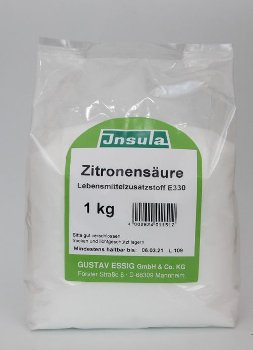 Zitronensäure* bleifrei