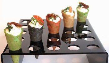 @ Ständer | Display | Aufsteller für Mini Eiswaffeln | Eishörnchen schwarz