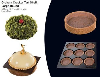 @ Dessert-Tartelettes Rund groß 'Graham' (45 Stk)
