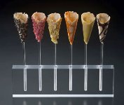 @ Waffelhörnchen | Cones mit Stiel hell gemischt klein | mini (83 Stk)